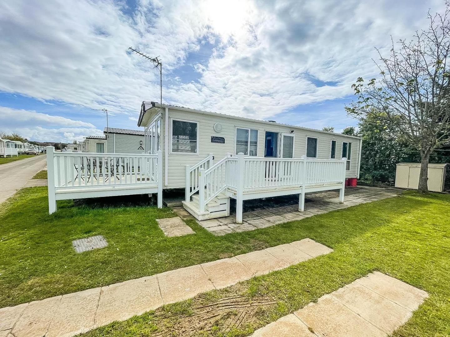 Beautiful Caravan With Decking At Manor Park Nearby Beach Ref 23039b Campsite *